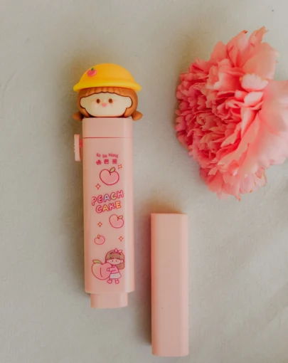 Adorable Peach Push Eraser