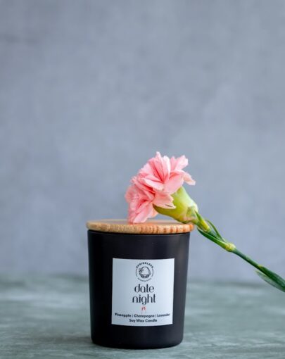 A Black Matte Soy Wax Candle