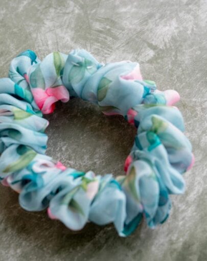 Charming Floral Scrunchie