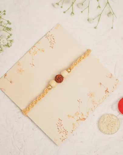 Pearl Rudraksha Rakhi