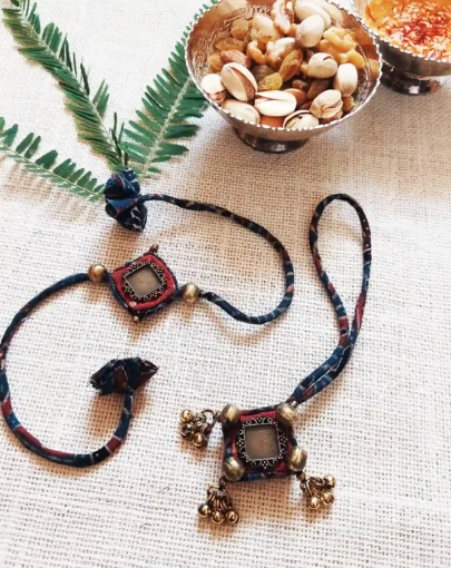 Handmade Tribal Rakhi Duo